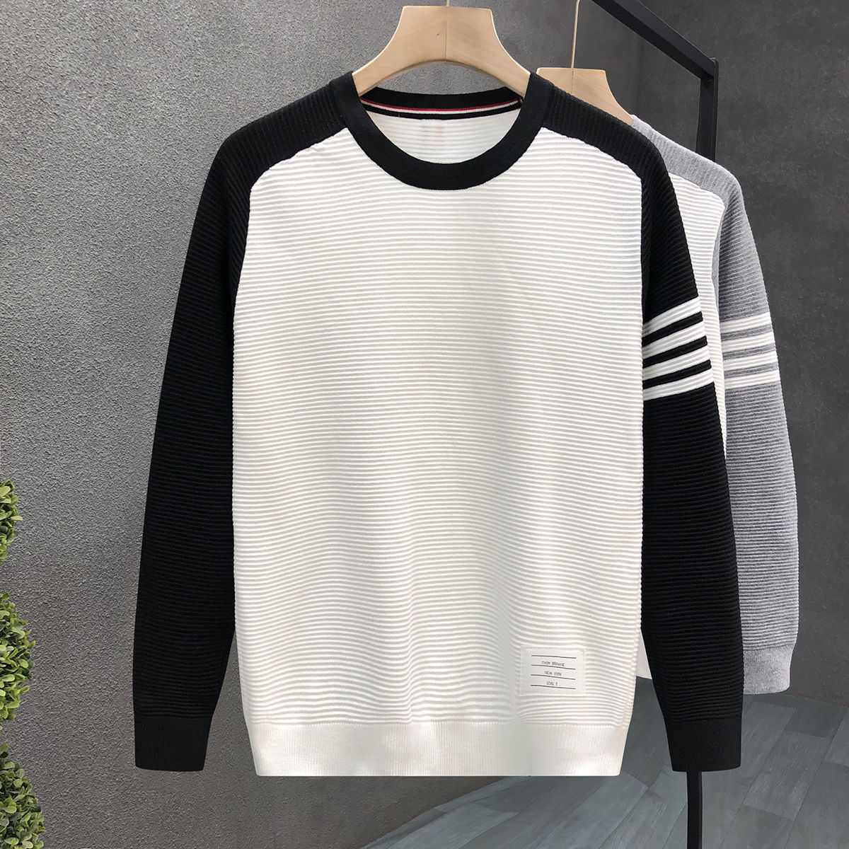 Two Tone Waffle Knit