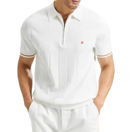 The Santorini Quater Zip Polo