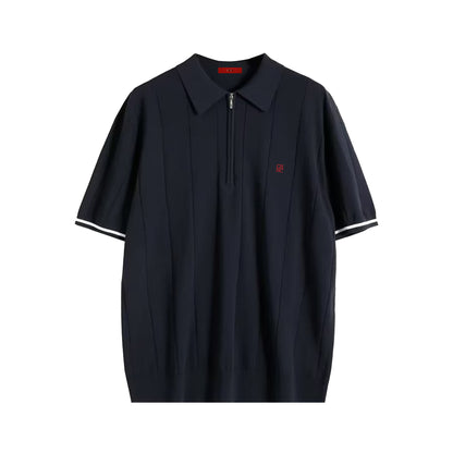The Santorini Quater Zip Polo