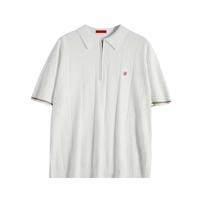 The Santorini Quater Zip Polo